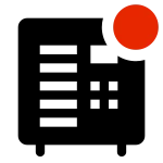 Media Changer Badged SVG Icon